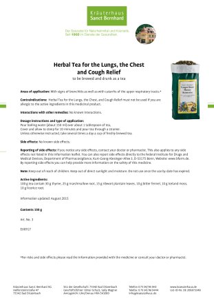 Lung-chest-Cough Herbal Tea 150 g