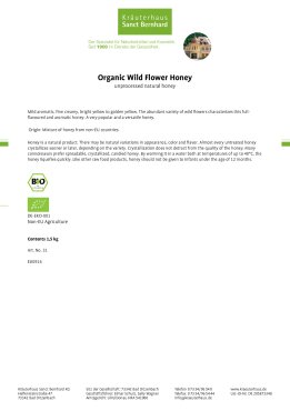 Organic wild flower honey 1.5 kg