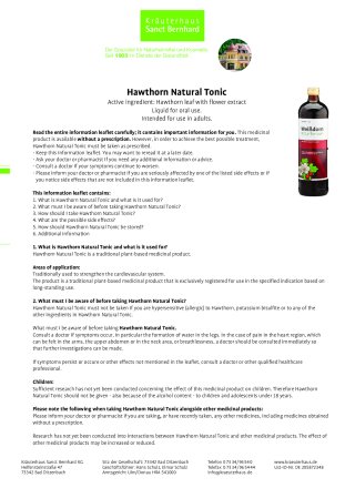 Hawthorn Natural Tonic