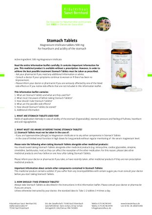 Stomach Tablets 100 tablets