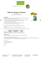 Magnesium 400 supra Capsules · 300 capsules 300 capsules