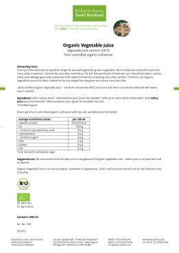 Organic Vegetable Juice