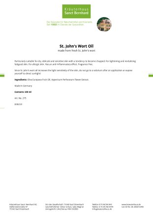 St. John's Wort Oil 100 ml