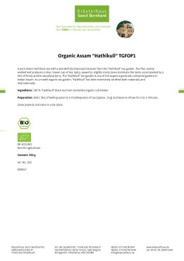 Organic Assam „Hathikuli“ TGFOP1 500 g