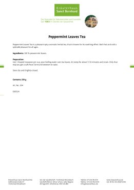 Peppermint Leaves Tea 250 g