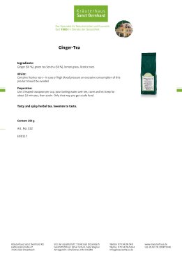 Ginger tea 250 g