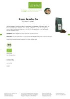 Organic Darjeeling Tea First Flush, SFTGFOP1 500 g