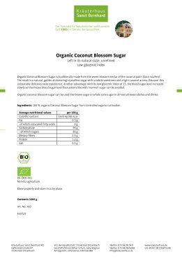 Organic Coconut Blossom Sugar 1000 g