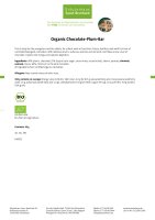 Organic Chocolate-plum-bar 400 g
