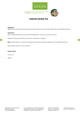Gelenko Herbal Tea 500 g