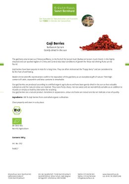 Organic Goji Berries 500 g