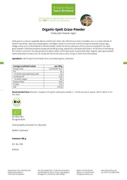 Organic-Spelt Grass-Powder 300 g