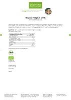 Organic Pumpkin Seeds (natural) 250 g