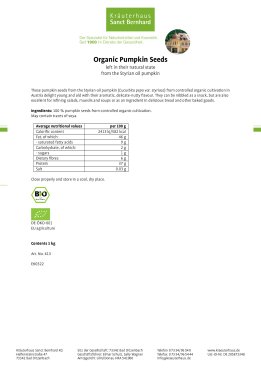 Organic Pumpkin Seeds (natural)