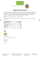 Organic Hemp Protein Flakes 250 g