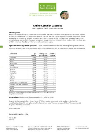 Amino Complex Capsules 200 capsules