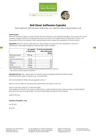 Red Clover-Isoflavone-Capsules 90 capsules