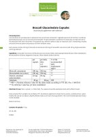 Broccoli Glucosinolate-Capsules 60 capsules