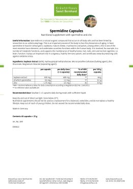 Spermidine Capsules 60 capsules