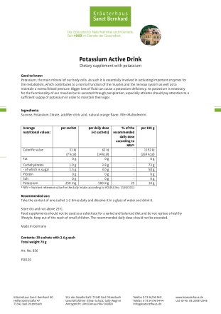 Potassium Active Drink 78 g