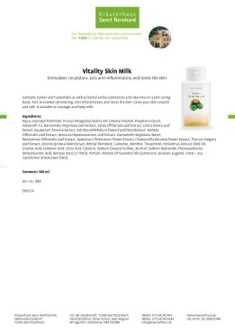 Vitality Skin Milk 500 ml