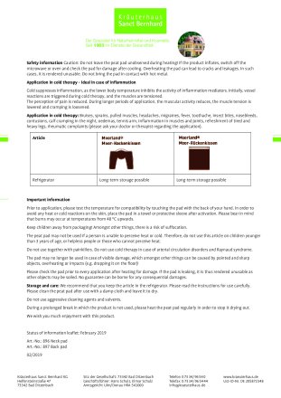 Natural Peat Pad (Back pad)