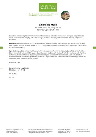 Cleansing Mask 60 ml