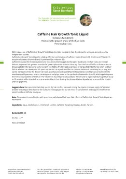 Caffeine Hair Growth Tonic Liquid 100 ml