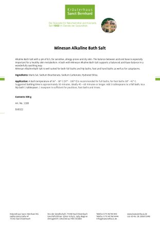 Minesan Alkaline Bath Salt 500 g