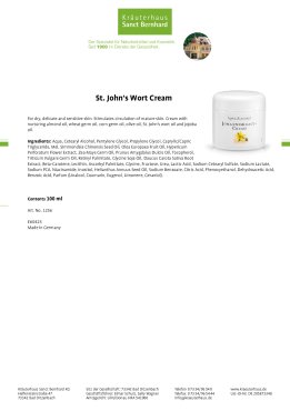 St. John's Wort Cream 100 ml