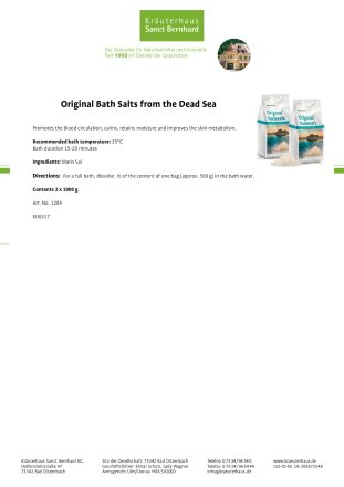 Original Bath Salts from the Dead Sea 2 kg