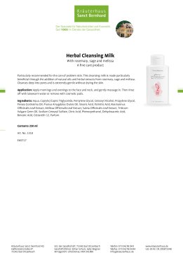 Herbal Cleansing Milk 250 ml