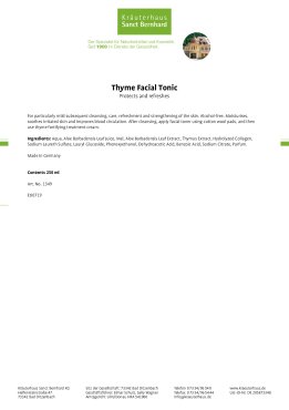 Thymus Facial Tonic 250 ml