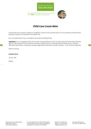 Child Care Cream Balm 50 ml