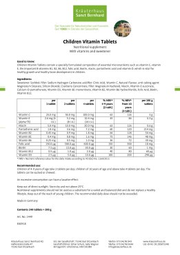 Children Vitamin Tablets 240 tablets