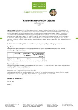 Calcium Lithothamnium Capsules 120 capsules