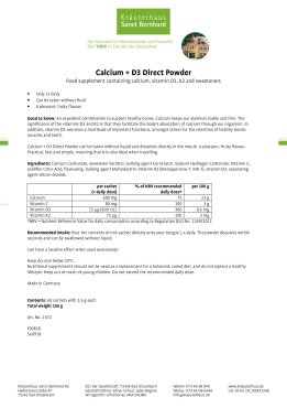 Calcium + D3 Direct  Powder 156 g