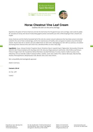 Horse Chestnut Vine Leaf Combi-pack 3 item
