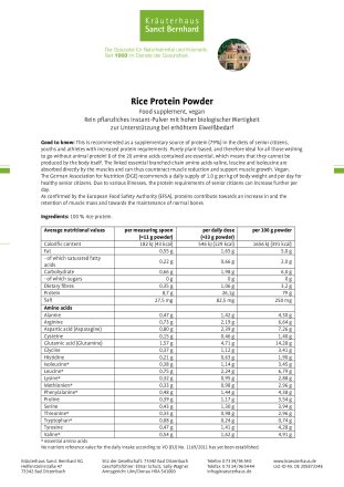Rice Protein Powder 700 g