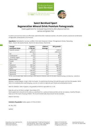 Sanct Bernhard Sport Half Marathon Set 6 item
