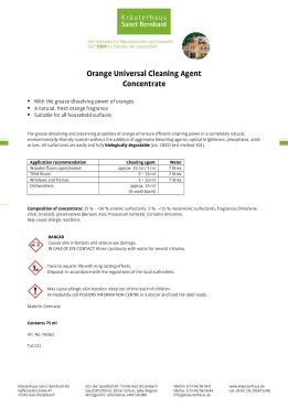 Orange Universal Cleaning Agent Concentrate 75 ml