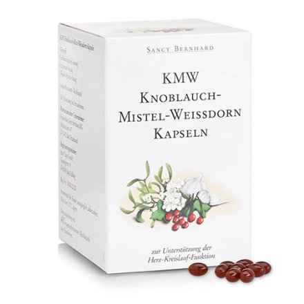 KMW Garlic-Mistletoe-Hawthorn Capsules 480 capsules