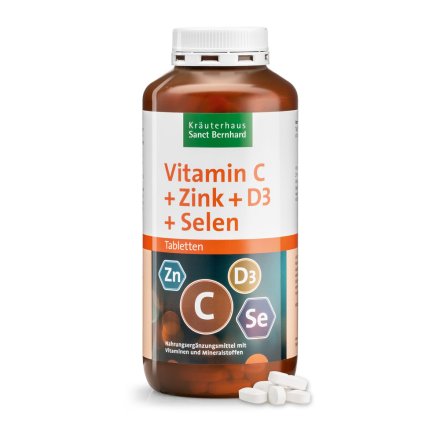 Vitamin C+Zinc+D3+Selenium Tablets 365 tablets