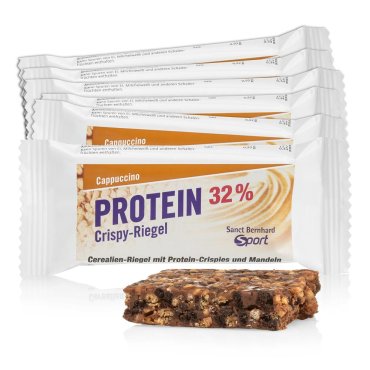 Sanct Bernhard Sport Protein Crispy Bar 32 % cappuccino (pack of 11) 385 g