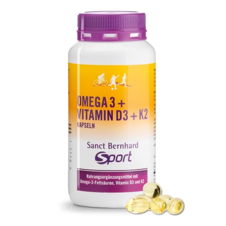 Sanct Bernhard Sport Omega-3+Vitamin-D3+K2 Capsules 120 capsules