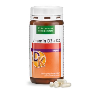 Vitamin D3+K2 capsules 180 capsules